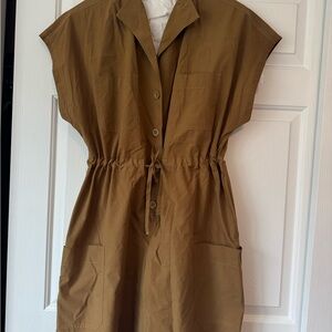 MaxMara Tan Button-Up Romper